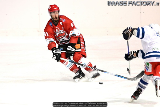 2023-01-25 Hockey Como-Valpellice Bulldogs 5245 Matteo Mondon Marin